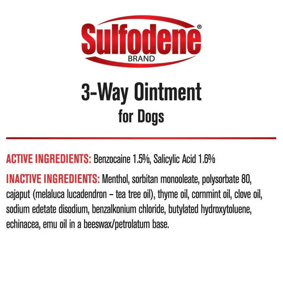 Sulfodene 3-Way Ointment for Dogs, 2-oz