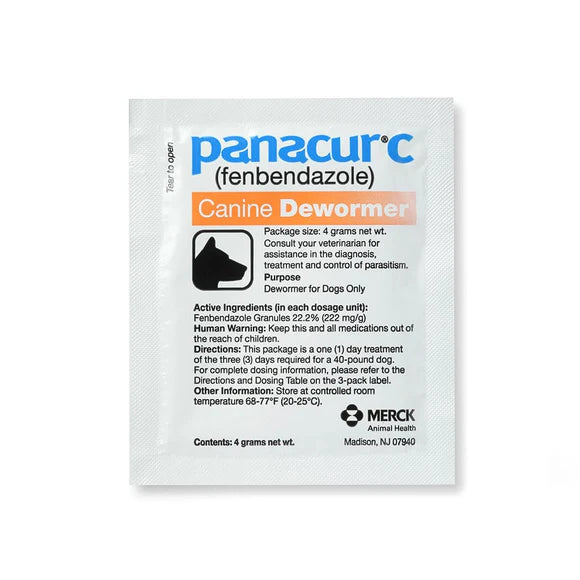 Panacur C (Fenbendazole) Canine Dewormer (4 gram)